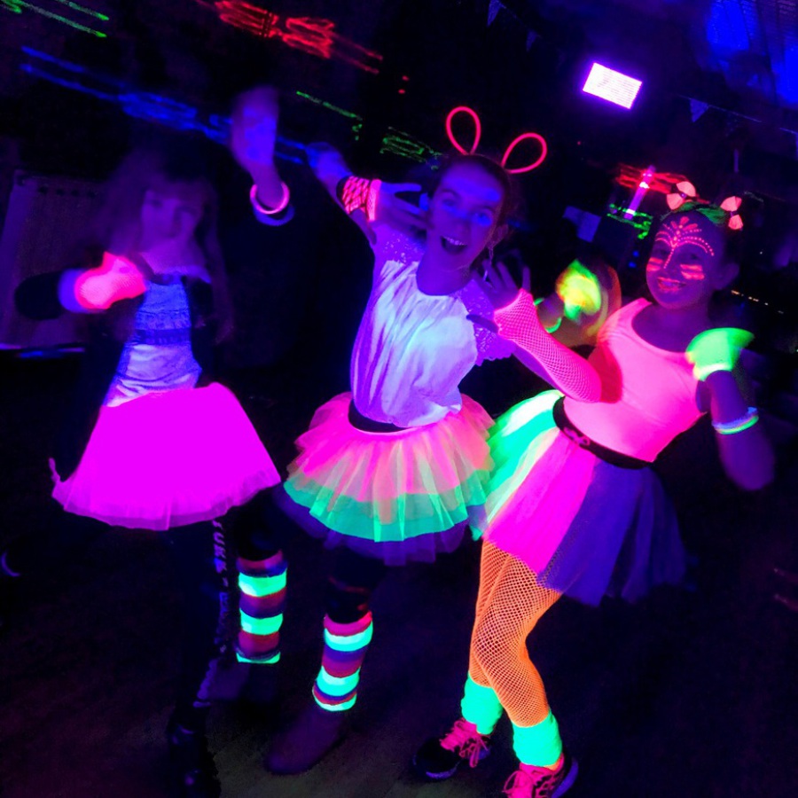 glow party clothes